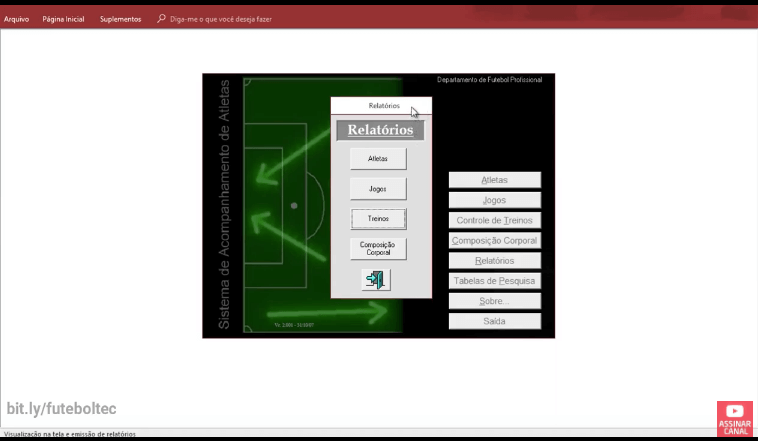 Software para clubes de futebol – O sistema pré CIFUT